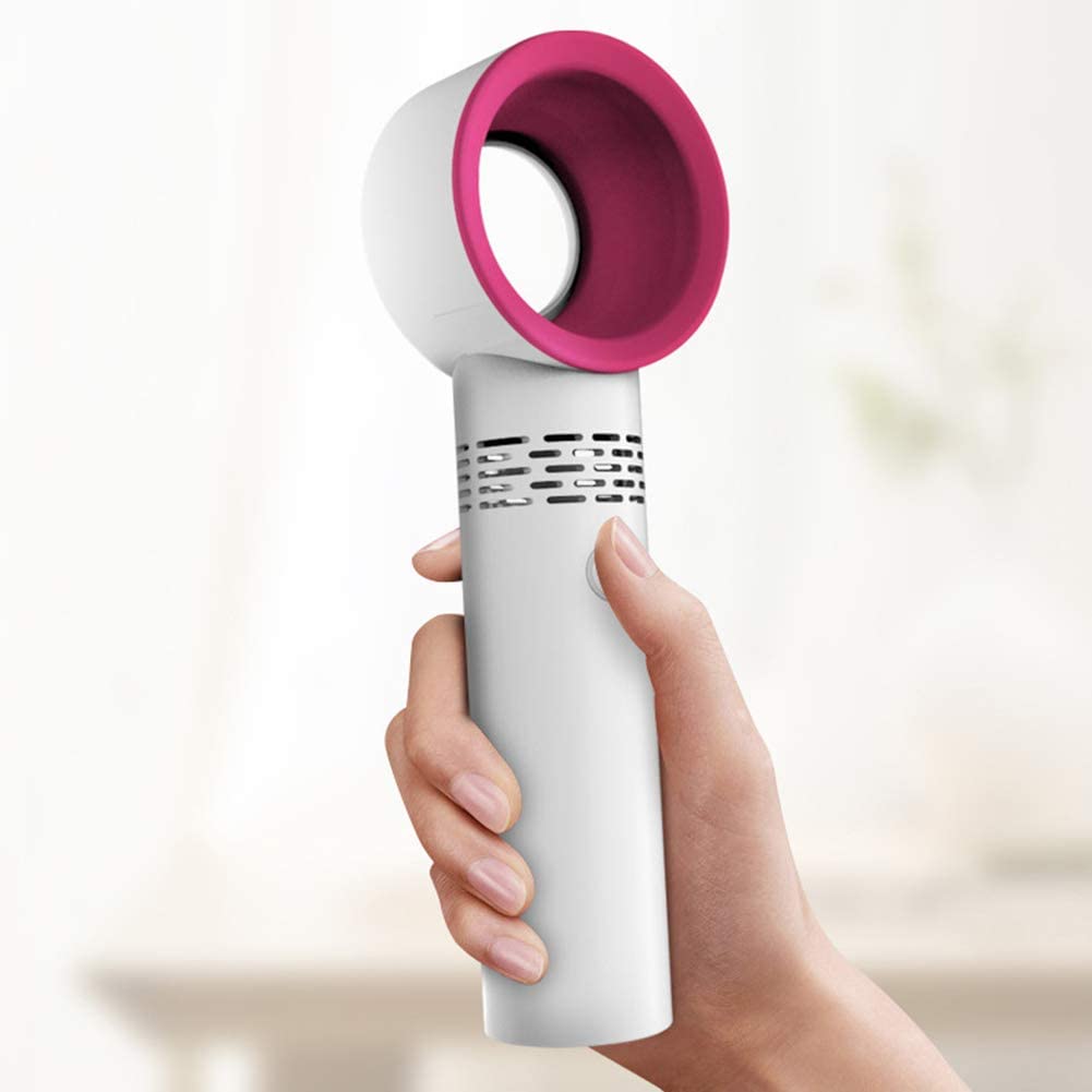 360° Bladeless Desk Fan — USB Rechargeable, Kid-Safe Cooling